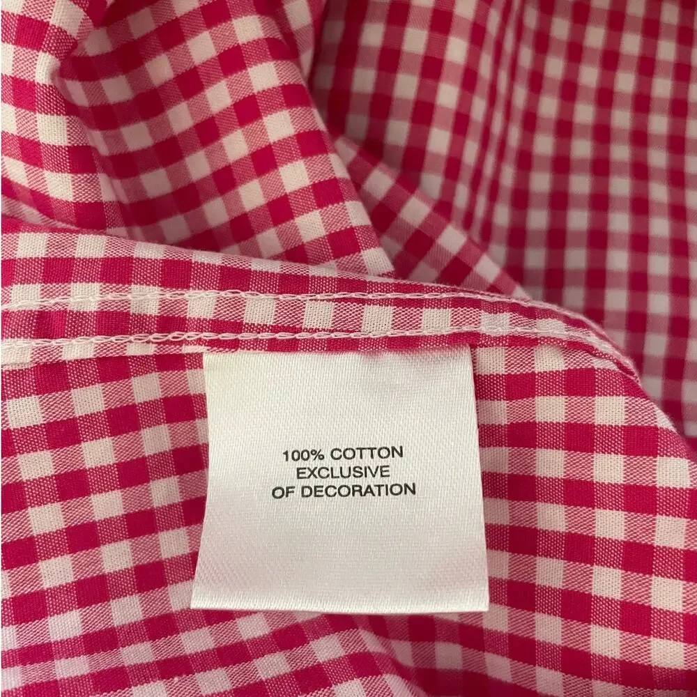 TailorByrd Mens Shirt M Pink Checked Button Up‎ Preppy Contrast Office Travel - Picture 8 of 11